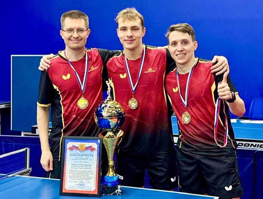 Два состава псковского клуба Nordman взошли на пьедестал чемпионата Санкт-Петербурга по настольному теннису
Фото: с личной страницы Юрия Сорокина в соцсети «ВКонтакте»