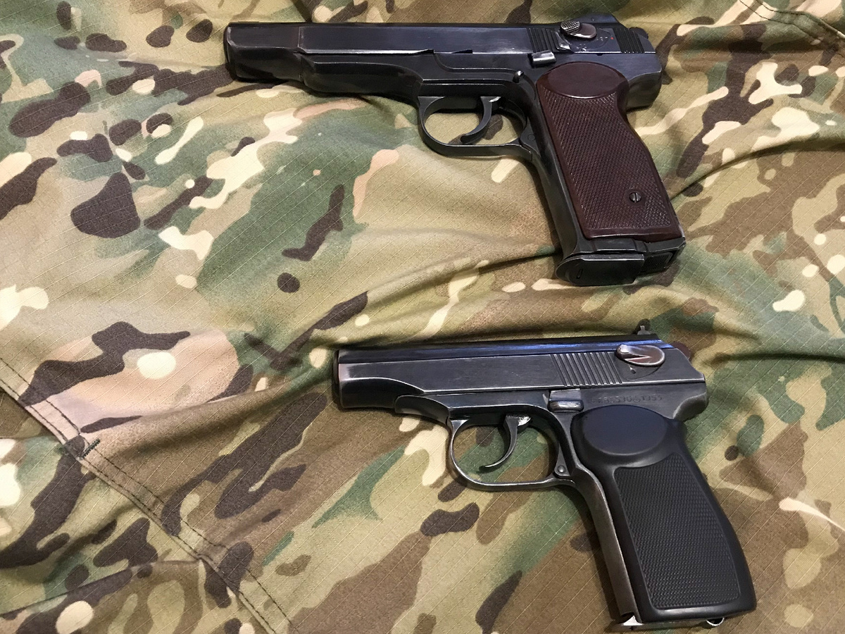 МР-355 (АПС) сверху, ПМ-Т снизу.