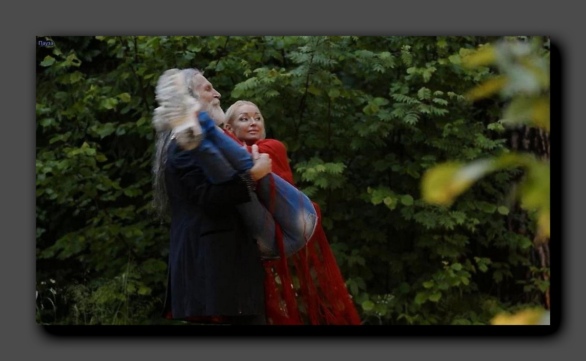 Волочкова и Джигурда. Стоп-кадр видеотрансляции