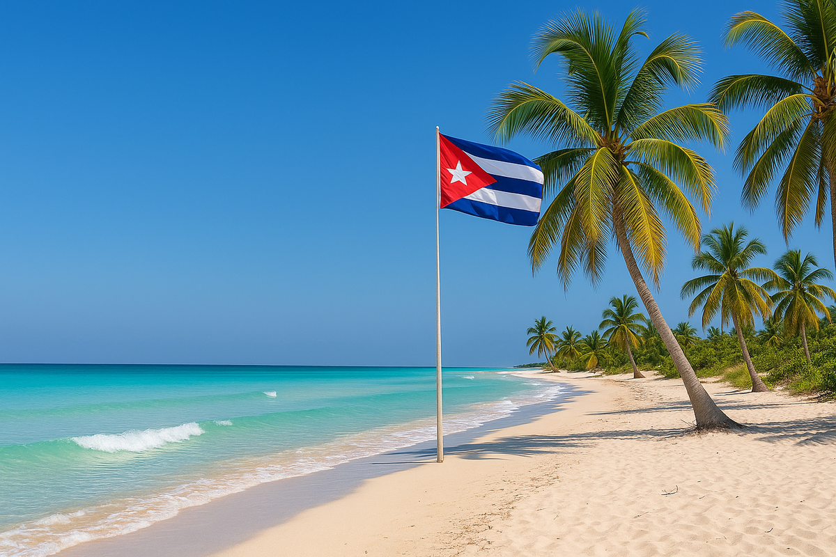 Иллюстративное изображение на тему "Отдых на Кубе".