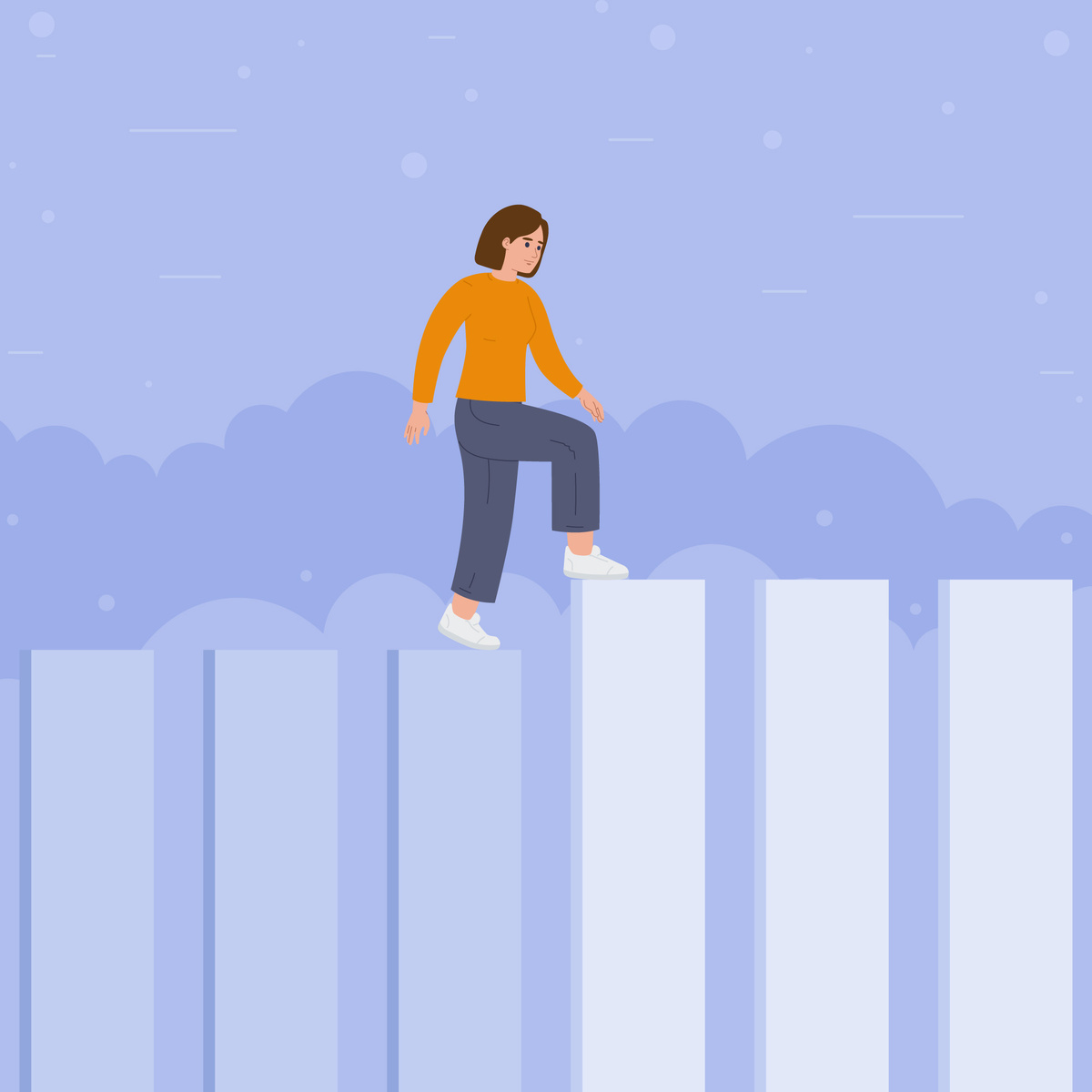 Не смотрите на вершину. Сосредоточьтесь на следующем шаге