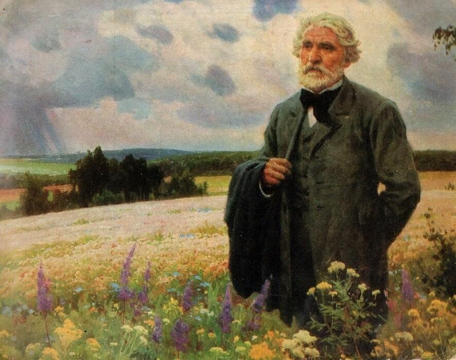 И.Е.Репин. Портрет И.С.Тургенева.