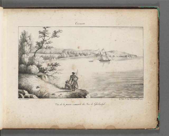 Edouard Taitbout de Marigny's illustrations in Circassia, 1821.