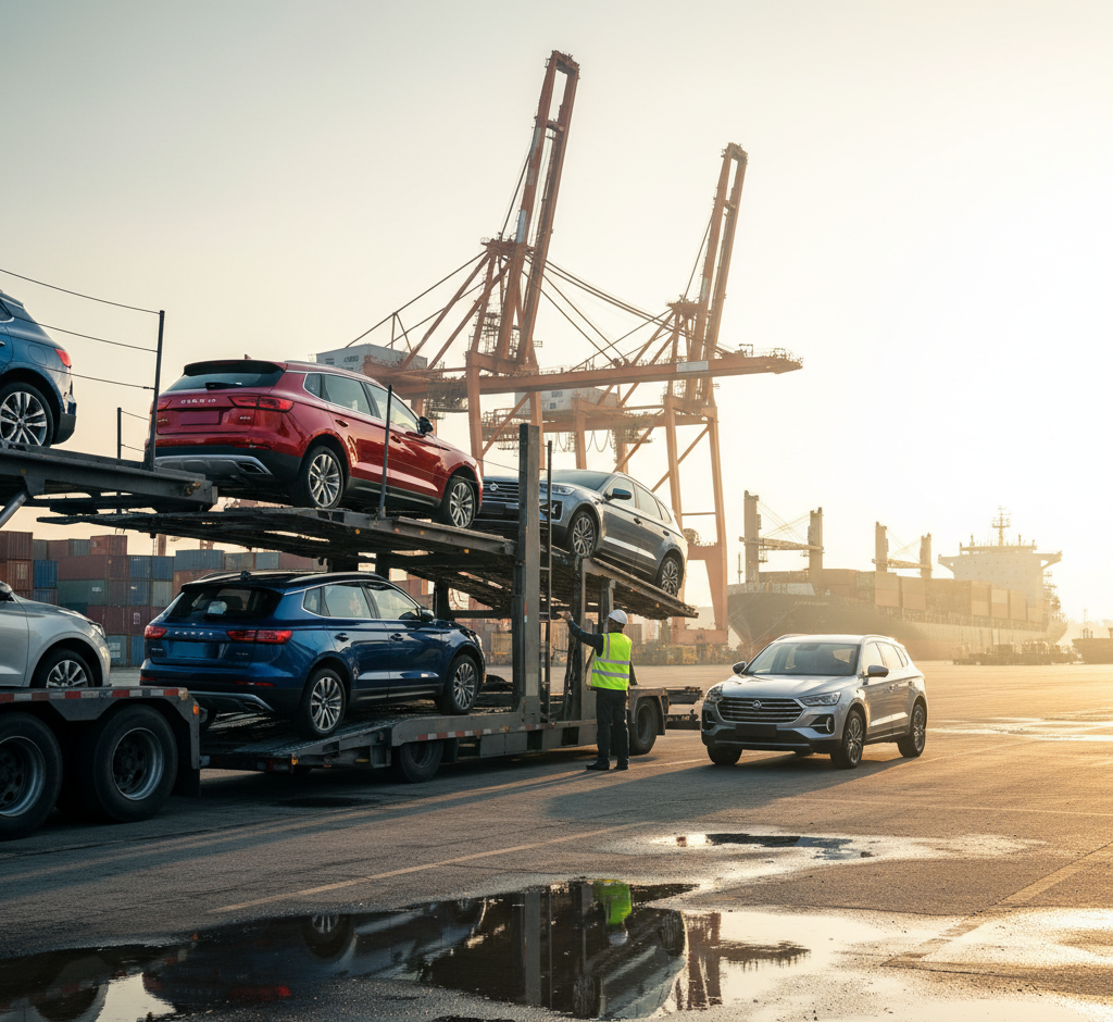 Погрузка на автовоз