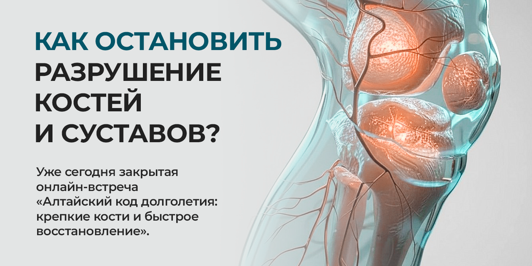 Как остановить разрушение костей и суставов?