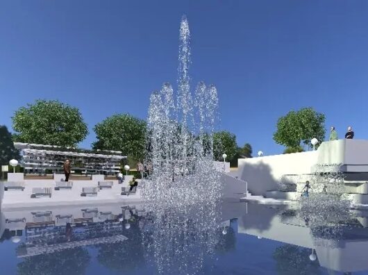    Рендер фонтана // Фото Александра Ломтева.