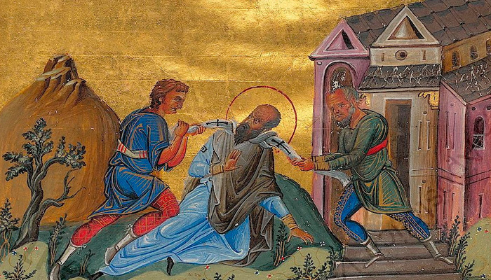 Кончина Павла Исповедника. Миниатюра из «Минология Василия II», X век. Фото: wikipedia.org