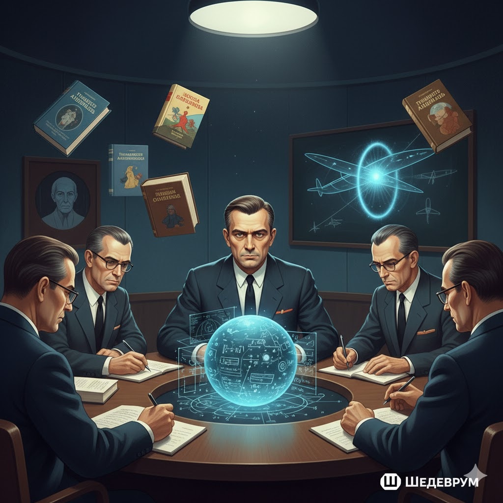 Иллюстрация "Общество "Диск" и Формула Бартини" создана сетью Джемини