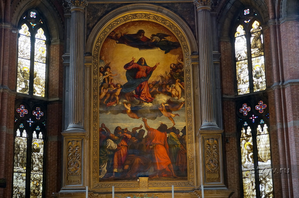 Тициан. "Вознесение Марии" (Ассунта) в церкви Фрари в Венеции