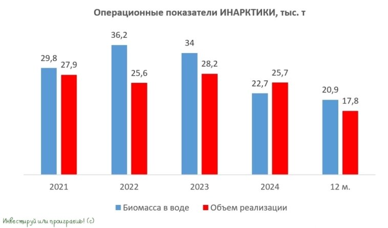 Операционные показатели ИНАРКТИКИ