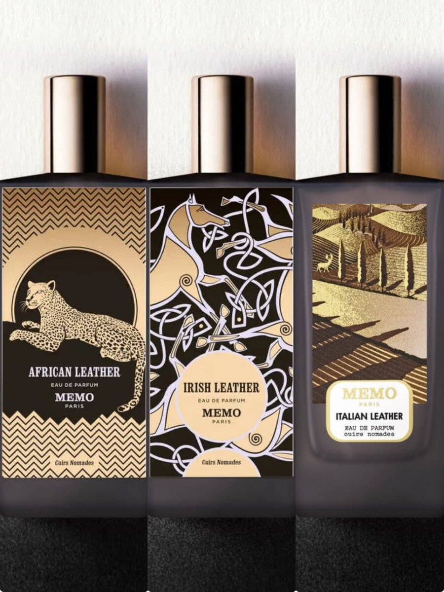 Коллаж 3 аромата кожи Дома Mmo Paris / 