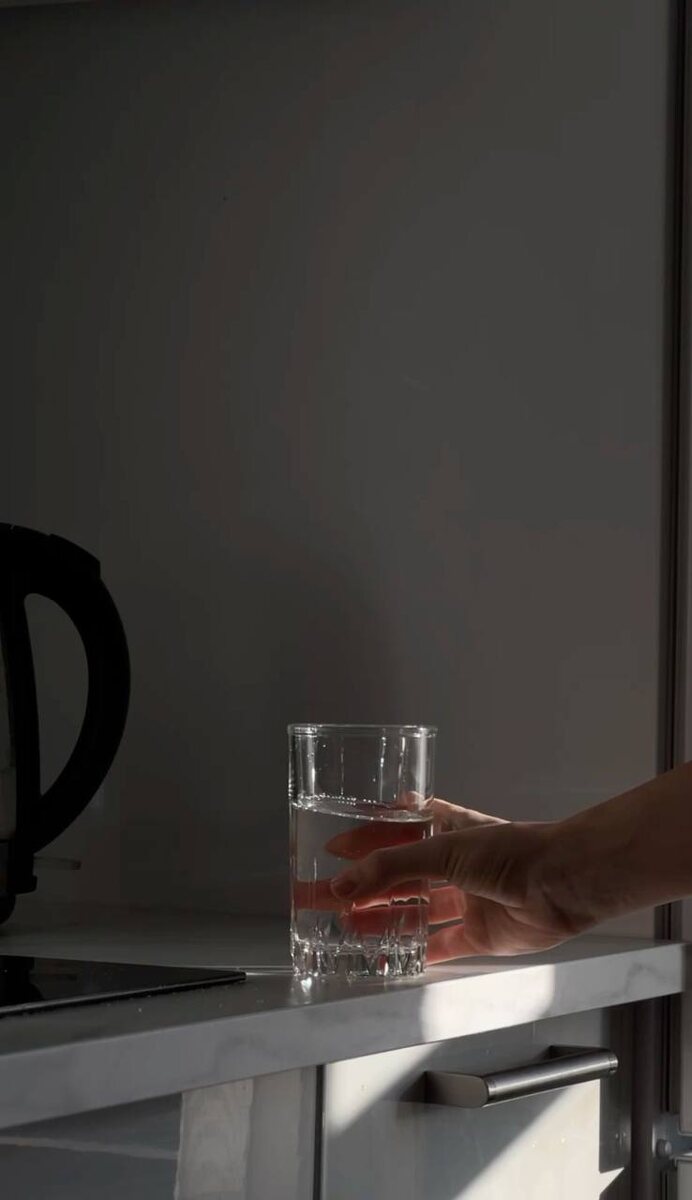 Стакан теплой воды