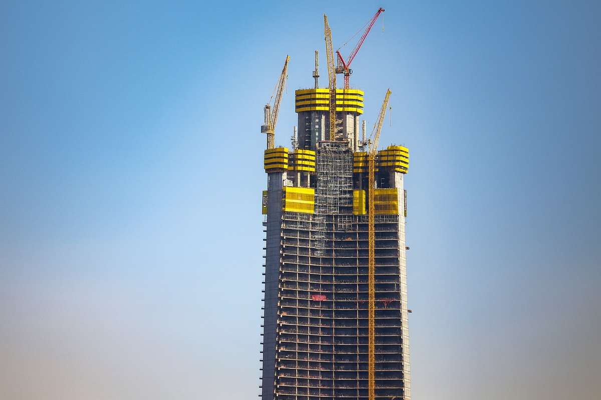 Jeddah Tower крупным планом