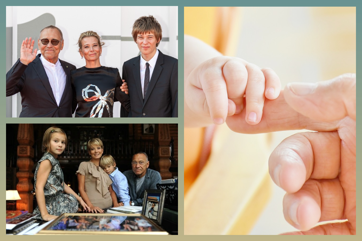 Андрей Кончаловский, Юлия Высоцкая, Мария и Пётр Кончаловские. Ребёнок/pixabay.com