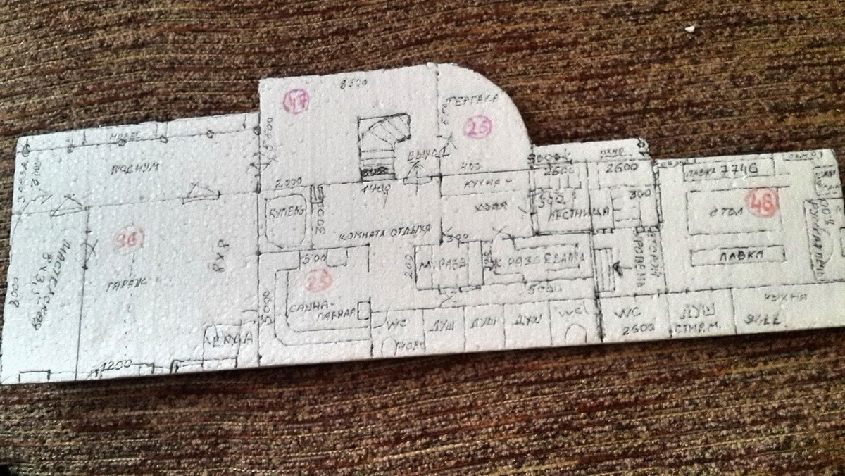 План 1 этажа дома