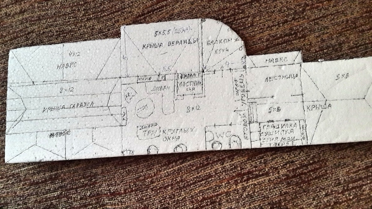 План 2 этажа дома