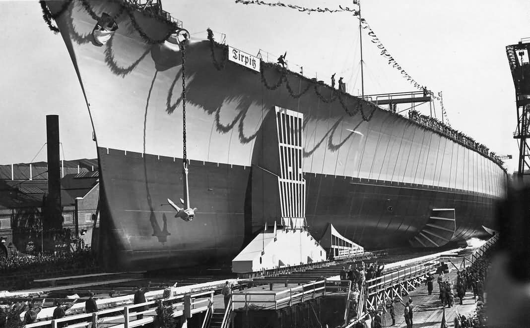Тирпиц - спуск на воду