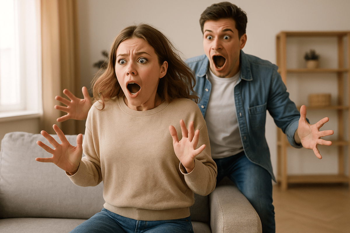    Когда дверь хлопает или кто-то подкрадывается, и тело подпрыгивает вверх — так работает реакция испуга.