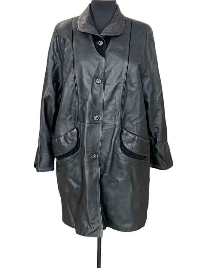 Расширение и обновление кожаной куртки. Ателье Ирины Берзиной.