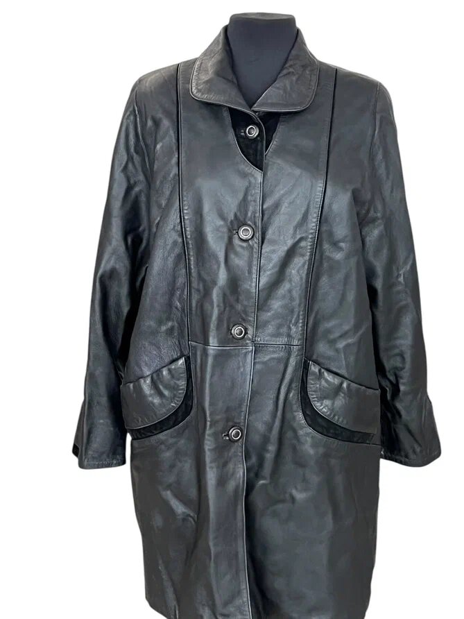 Расширение и обновление кожаной куртки. Ателье Ирины Берзиной.