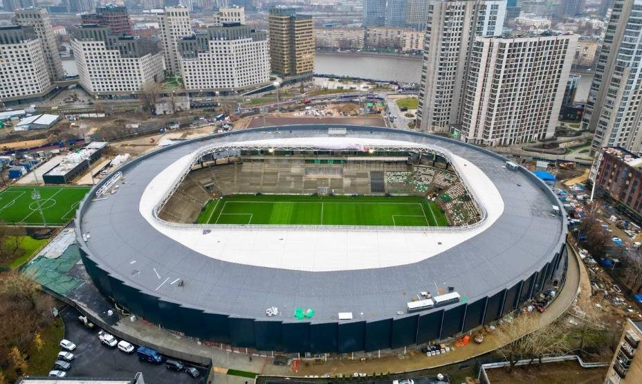    Стадион «Торпедо» собираются сдать в 2026 году. Фото: Соцсети Мэра Москвы Сергея Собянина
