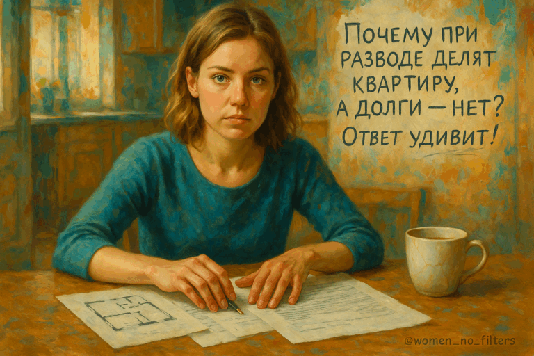    Почему при разводе делят квартиру, а долги — нет? Ответ удивит! Анна