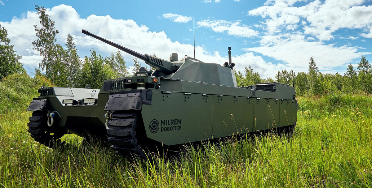 Milrem Type-X с башней John Cockerill CPWS II
