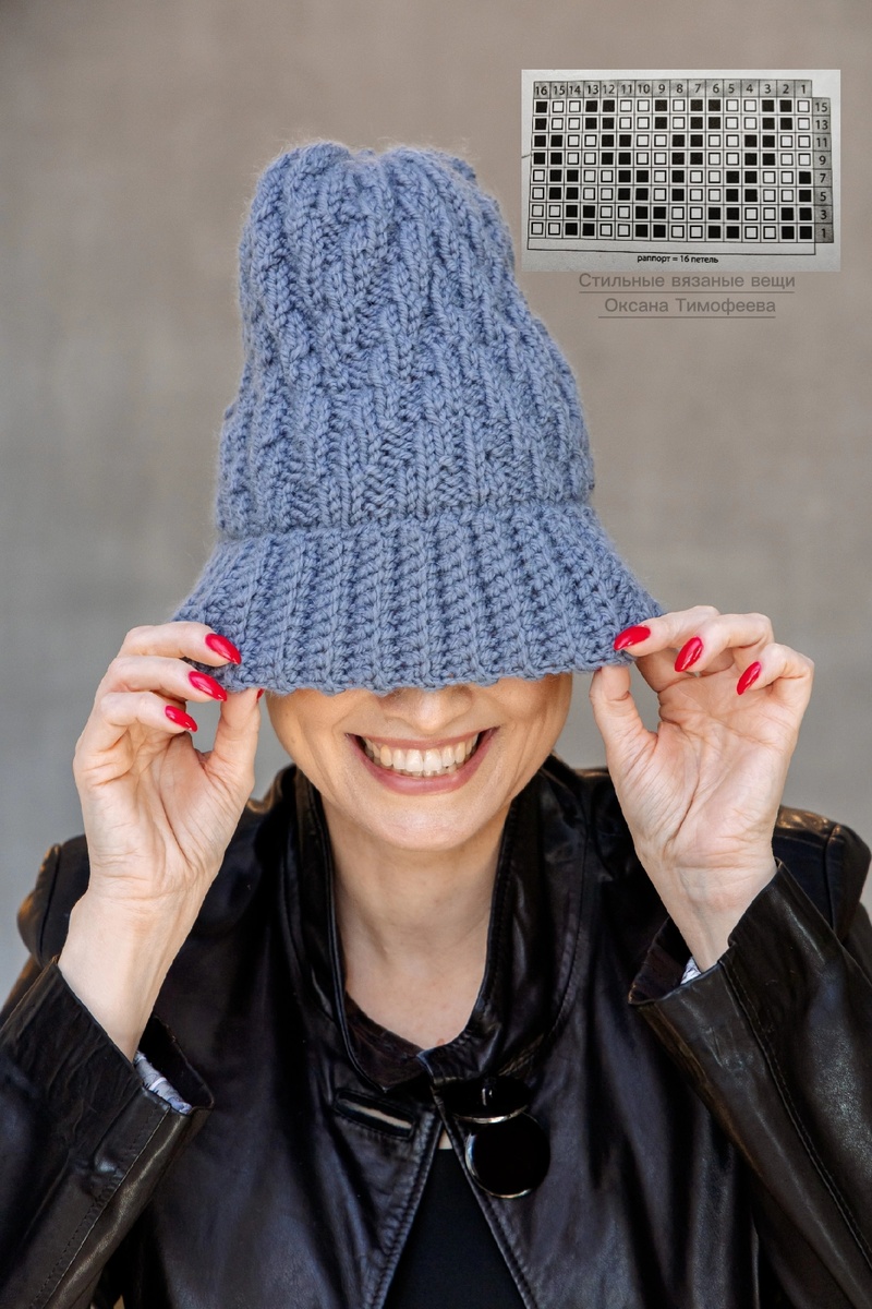 Узор спицами,  схема и описание вязания