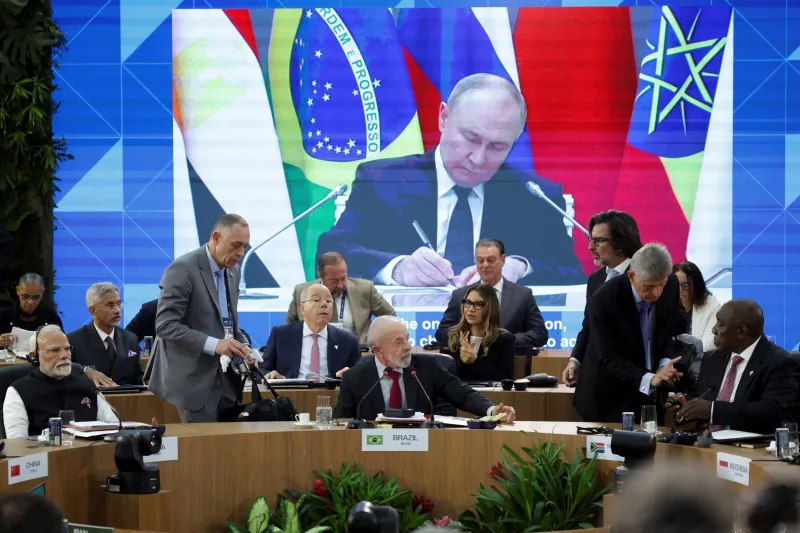 Саммит БРИКС в Рио-де-Жанейро, июль 2025 г. Рикардо Мораес / Reuters.