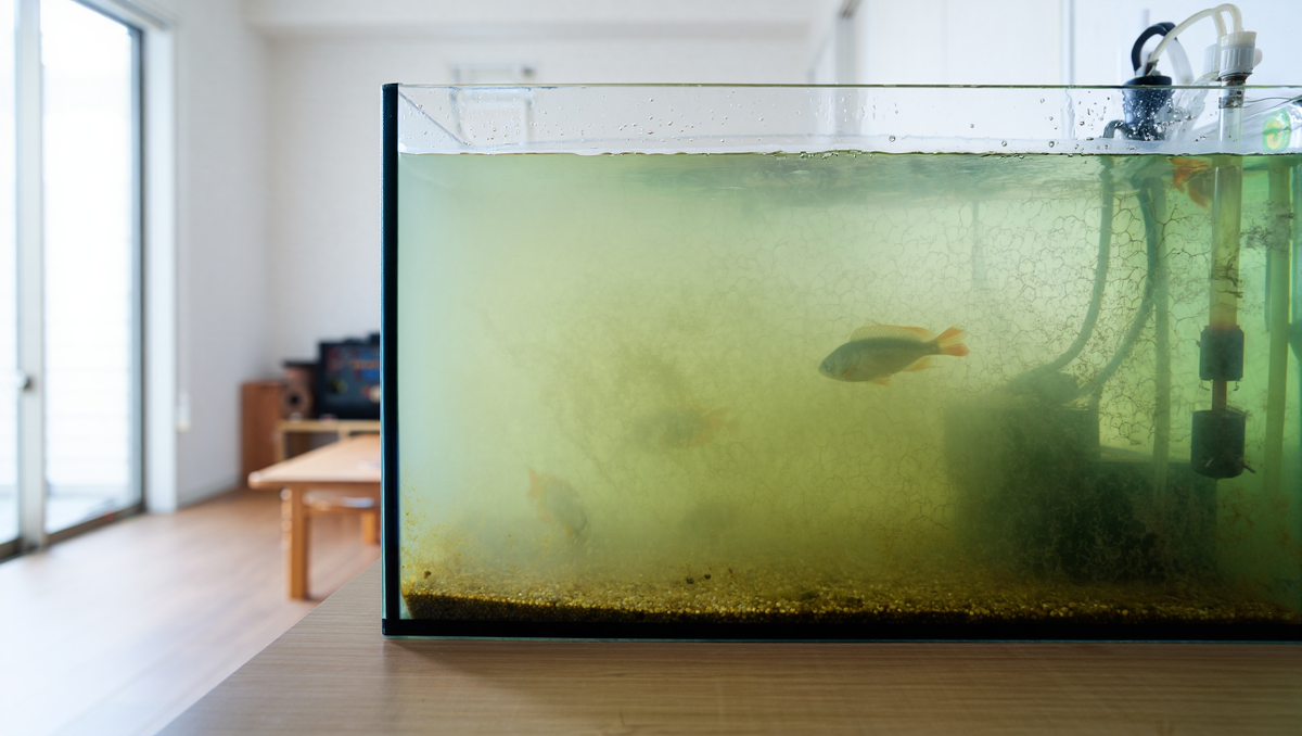 Аквариум помутнел 
