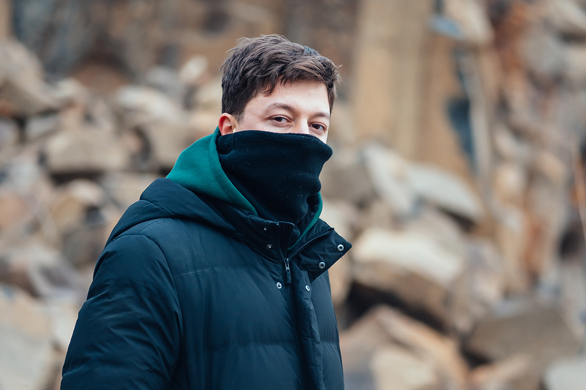 teksomolika / Designed by freepik📷Флисовый шарф-снуд для мужчин