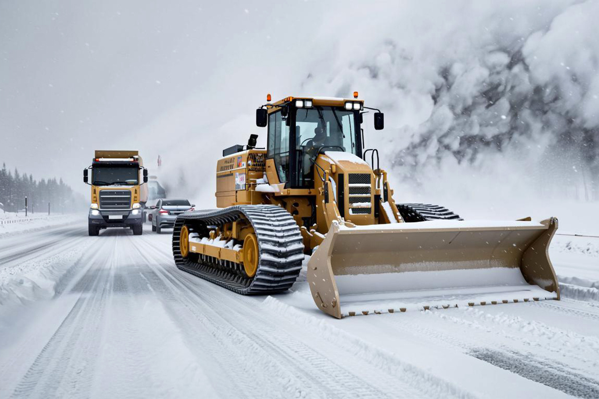 Для обработки дорог и тротуаров использовали 141,6 тонны противогололедного материала.  Фото: Изображение сгенерировано с помощью ИИ / Светлана Возмилова
