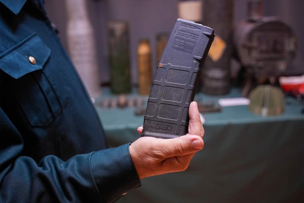 Магазины под патрон 5.56 НАТО, произведенные в США компанией Magpul
Фото: ИЗВЕСТИЯ/Сергей Прудников