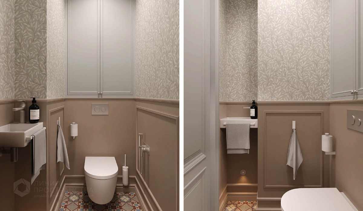 Дизайн санузла на Садовой от студии архитектуры и дизайна Линии Пространства