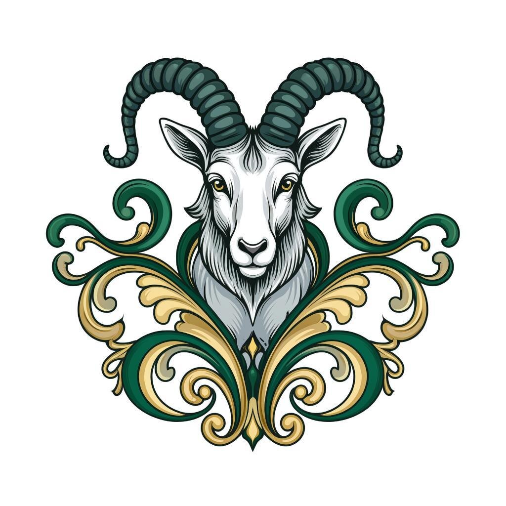 Козерог. Иллюстрация сгенерирована нейросетью