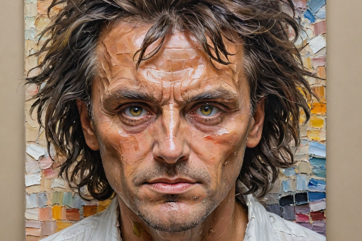 Безумный писатель. Рисовал ИИ