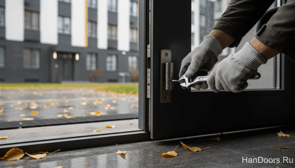    Как сделать регулировку петель входной металлической двери Autor