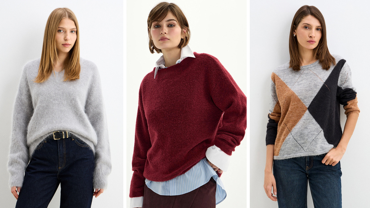 Пуловер Umyarova, Джемпер True Red, Джемпер Comma.  Листайте карусель → → → 