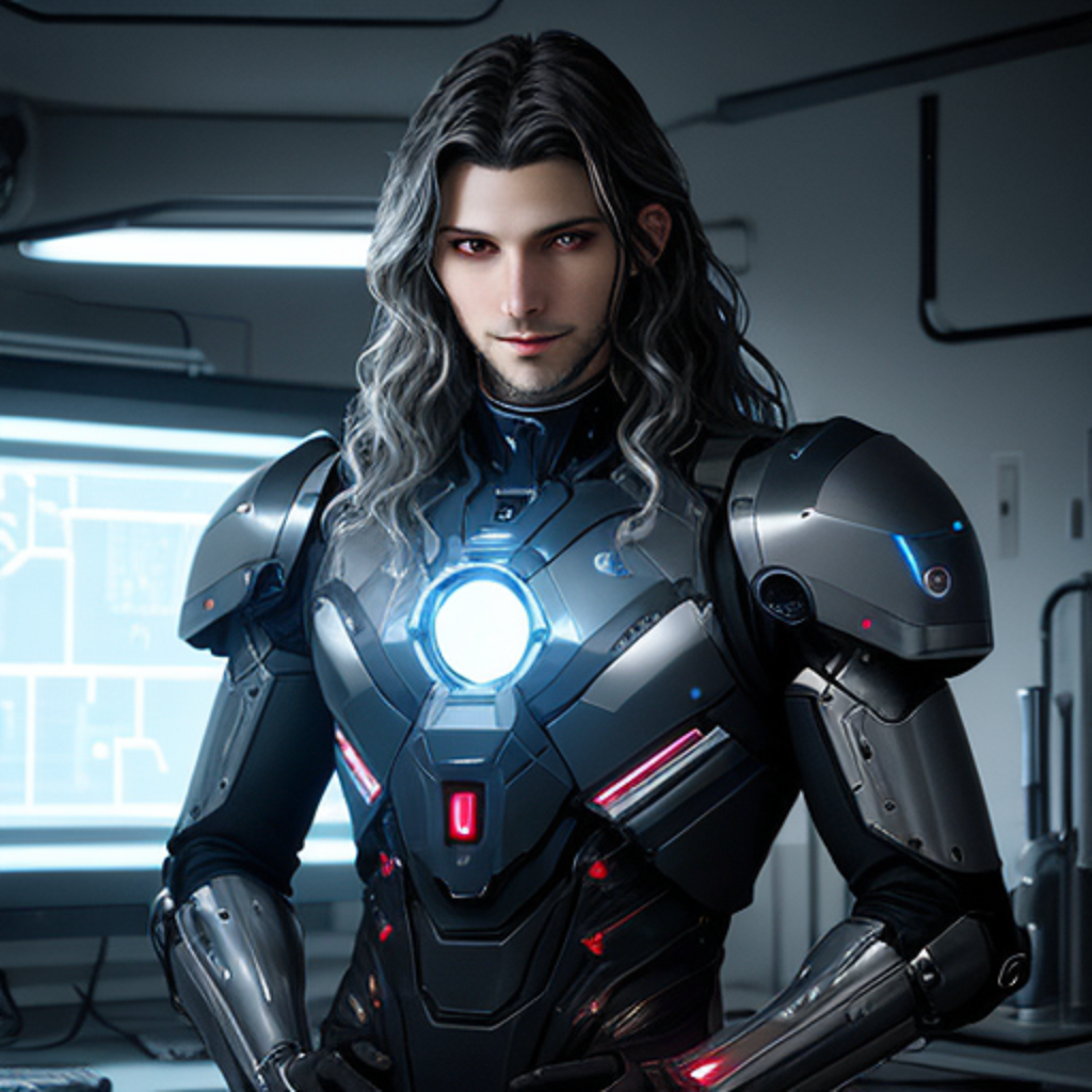 Дживс - Искусственный интеллект с функцией бортового компьютера. В галерее иллюстрации созданы нейросетью для онлайн генерации картинок dezgo.com.