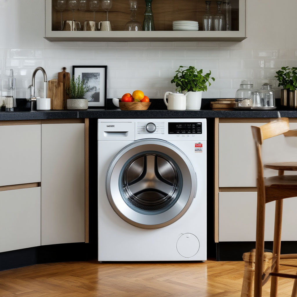 Размещение стиральной машины на кухне – решение, которое вызывает немало споров. С одной стороны, это может быть отличной альтернативой, если ванная комната слишком мала или в доме нет отдельного помещения для стирки. С другой стороны, такое решение может нарушить эргономику кухни и создать определенные неудобства. Давайте разберемся, когда это действительно лайфхак, а когда – признак неудачного планирования.