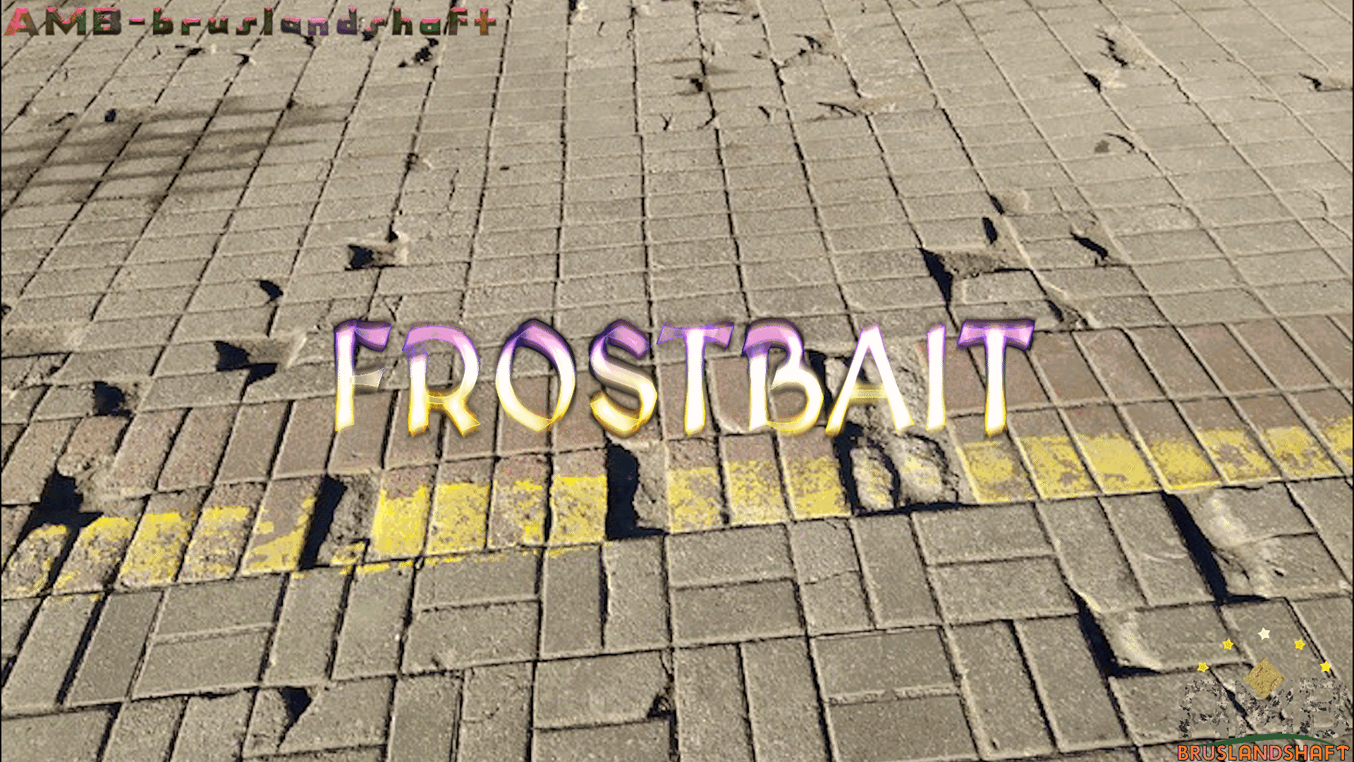 обморожение тротуарной брусчатки