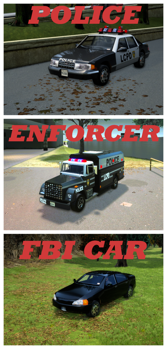 Полиция, Энфорсер, машина ФБР.