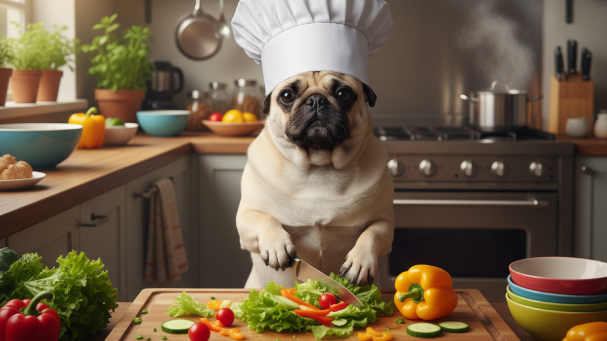 Шеф-повар Барни, мопс