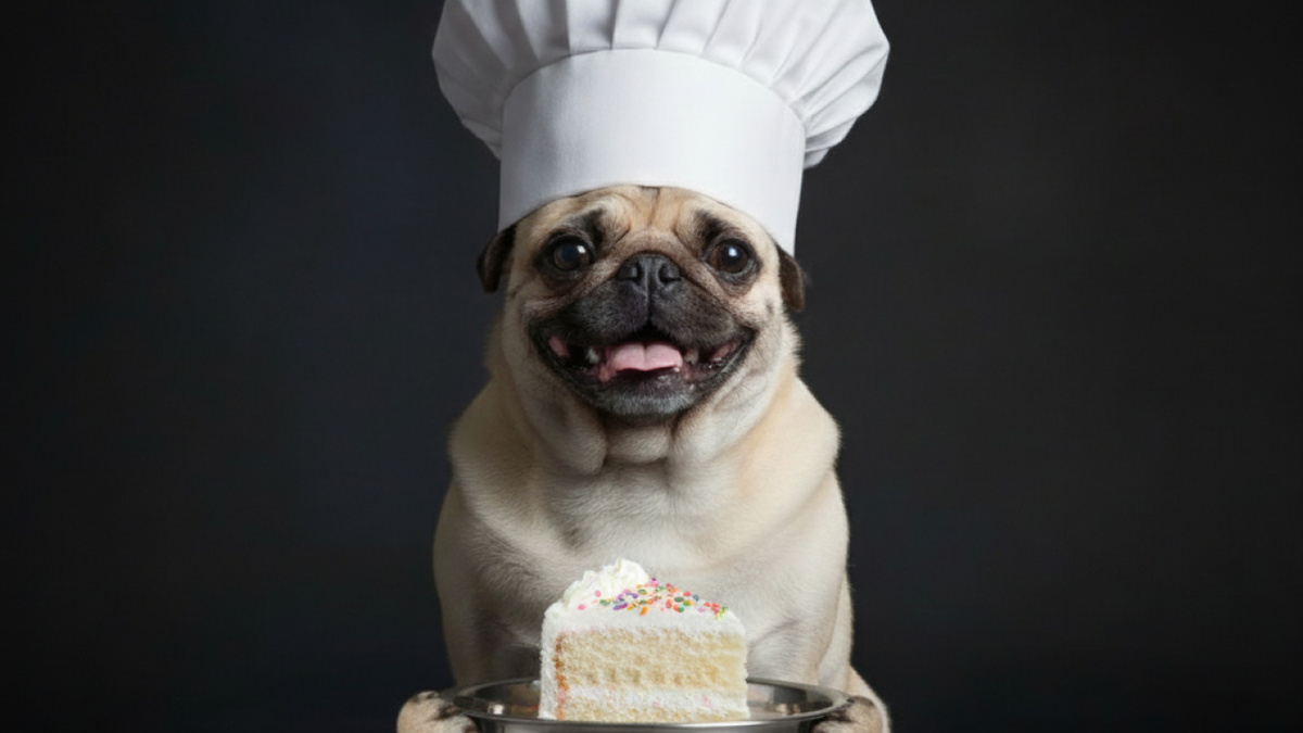 Барни с тортом