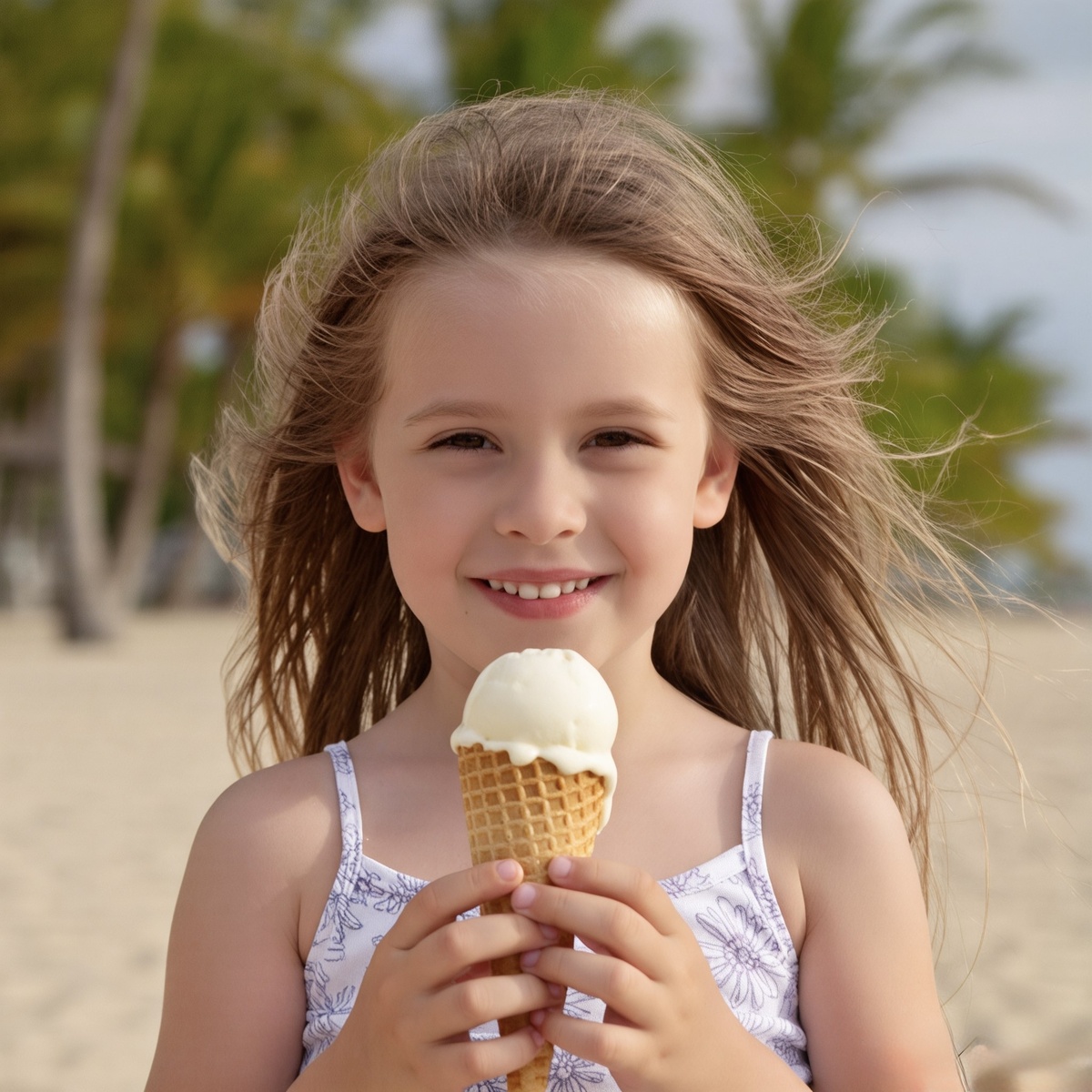 Мой ии пальмы и мороженное