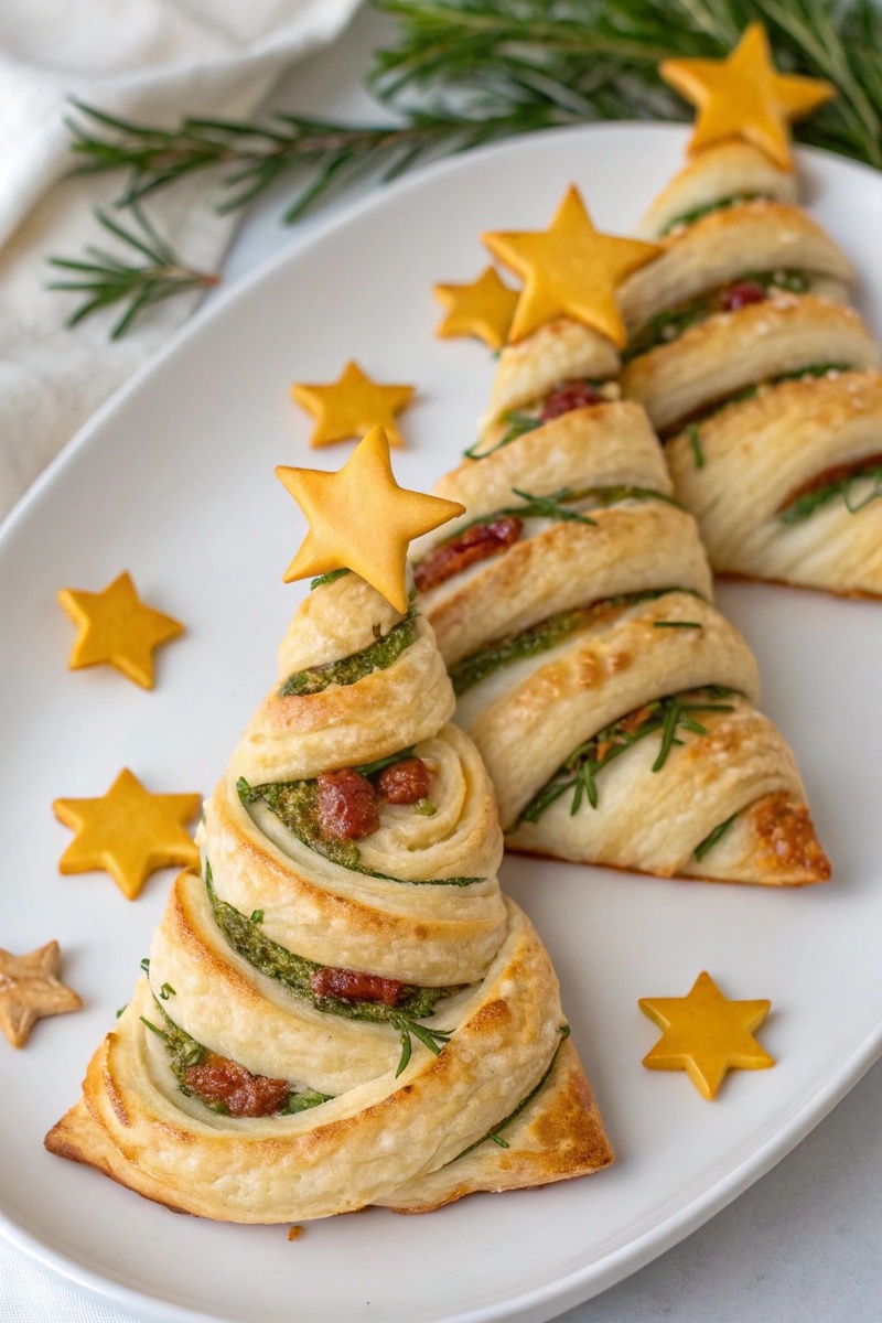 Новогодняя елка как пикантный вариант еды для новогодней вечеринки, и наблюдайте, как она исчезает. Идеально подходит в качестве закуски к новогодним закускам, это вкусное дополнение к вашему праздничному празднику, которое понравится всем!