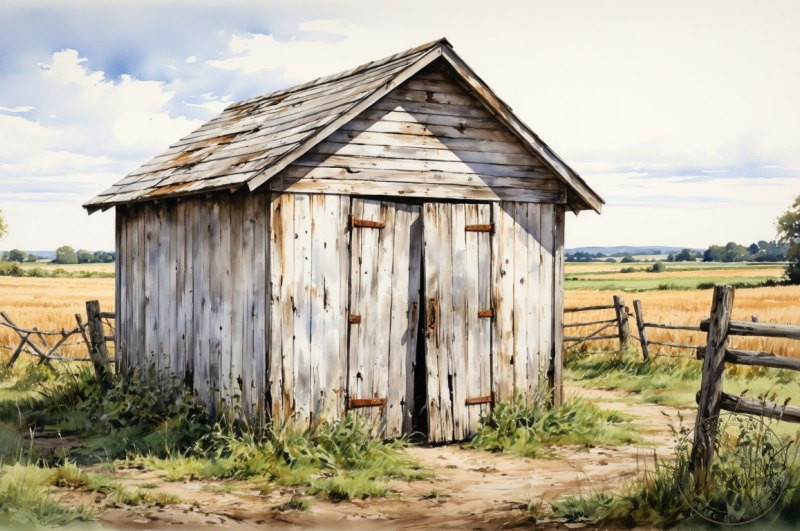 древний сарай