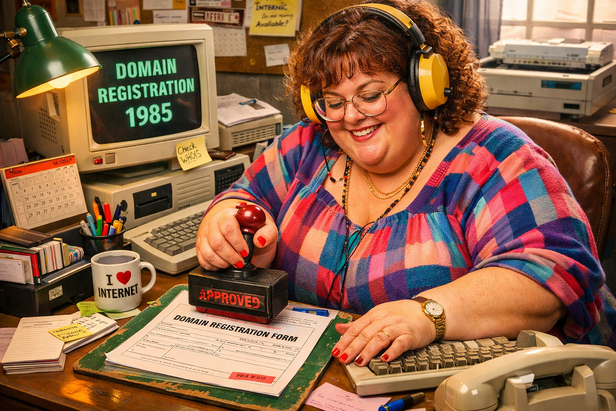 Как регистрировали домены в 1985