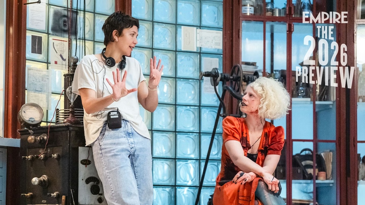 Кадр со съёмок фильма «Невеста!»Источник: Empire Magazine