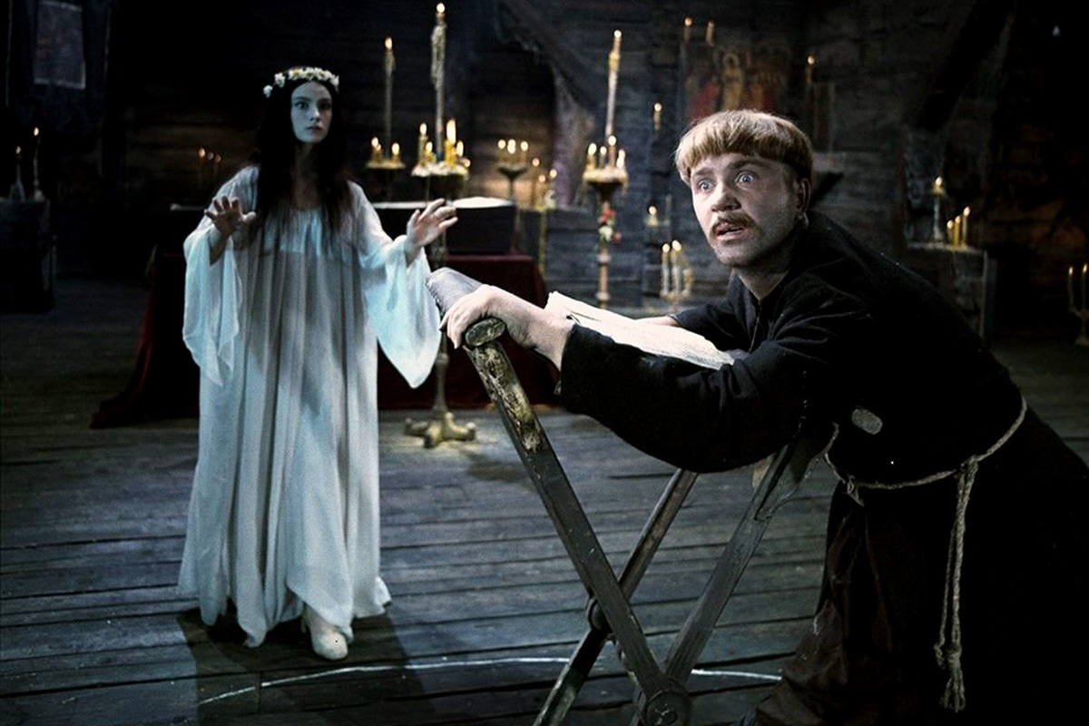 Все, как в кино! Знаменитое воскрешение панночки из к/ф "Вий".